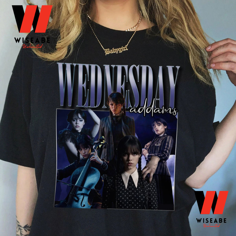 Retro Wednesday Addams Movie 2022 T Shirt Wednesday Addams Merchandisejpg