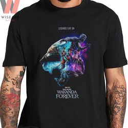cheap marvel movie legend live on black panther wakanda forever t shirt