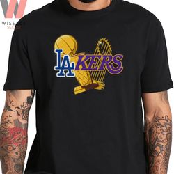 cheap mlb baseball team champion trophies lakers dodgers shirt, dodgers t shirt