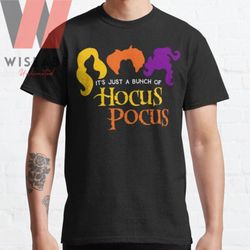 hot halloween its just a bunch of hocus pocus silhouette t shirt