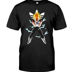 adidas super saiyan vegeta dragon ball t-shirt, adidas logo t shirt