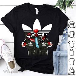 adidas spiderman venom t-shirt, adidas logo shirt