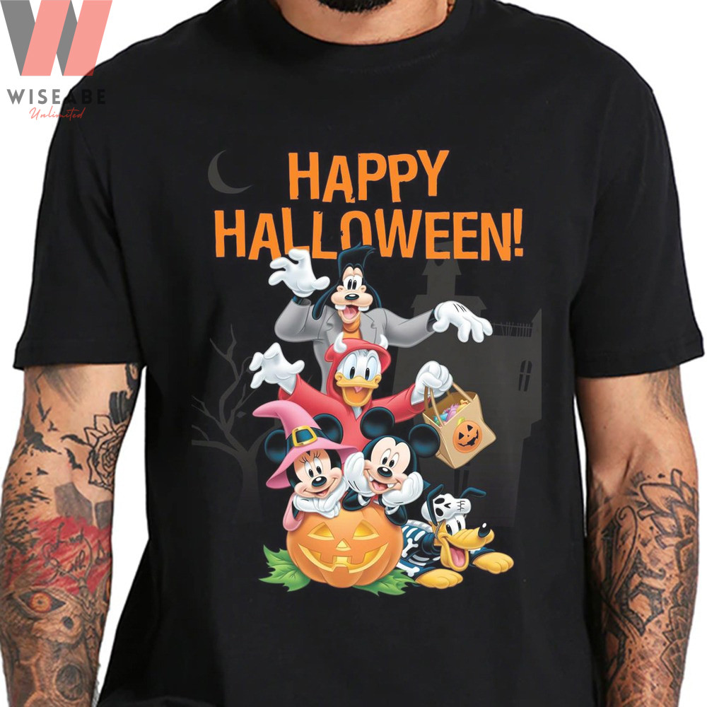 Hot Disney Mickey Mouse Characters Happy Halloween Mickey Halloween Shirtjpg