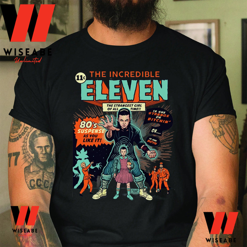Retro The Incredible Eleven Stranger Things Shirt Stranger Things Eleven Merchjpg