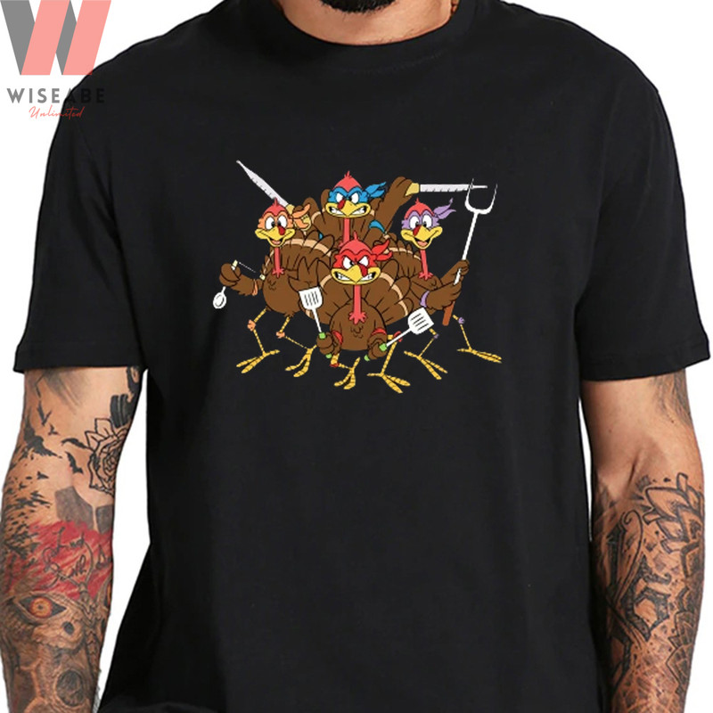 Funny Family Thanksgiving Ninja Turkeys T Shirtjpg