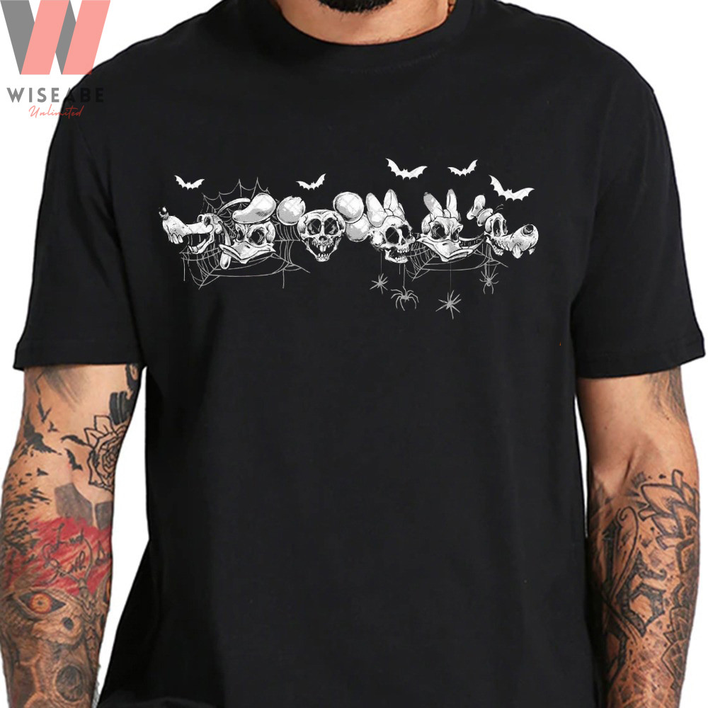 Unique Mickey Mouse Skeleton Shirt Disney Halloween T Shirtjpg