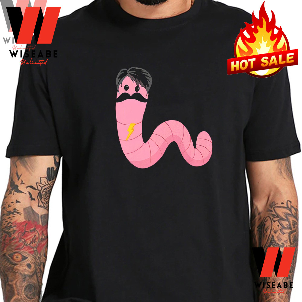 Funny Pink Worm With A Mustache Tom Sandoval T Shirt Tom Sandoval T Shirt Commentjpg