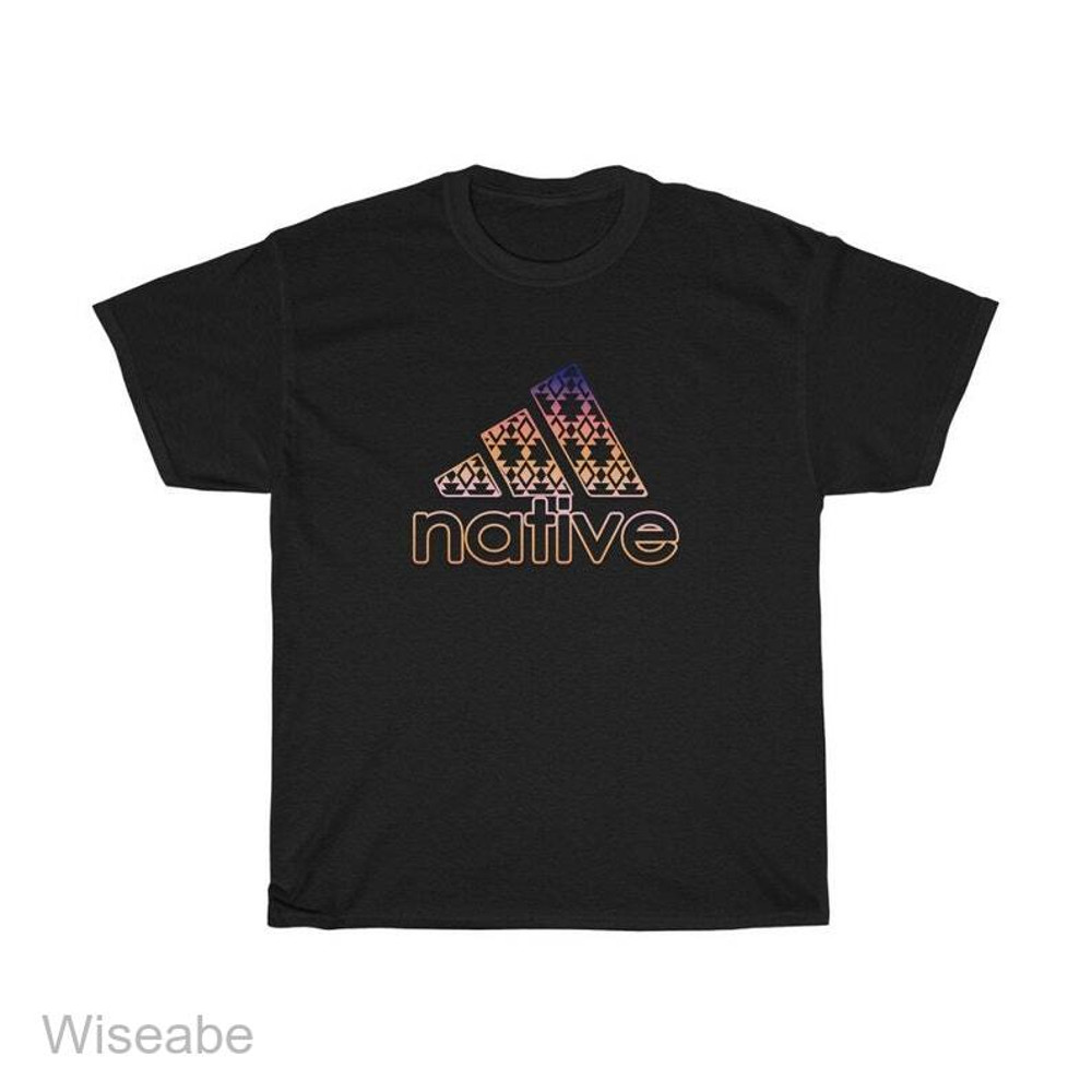 Native gradient Addidas  Unisex Heavy Cotton Teejpg