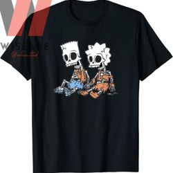 unique halloween simpsons skeleton t shirt, halloween shirt