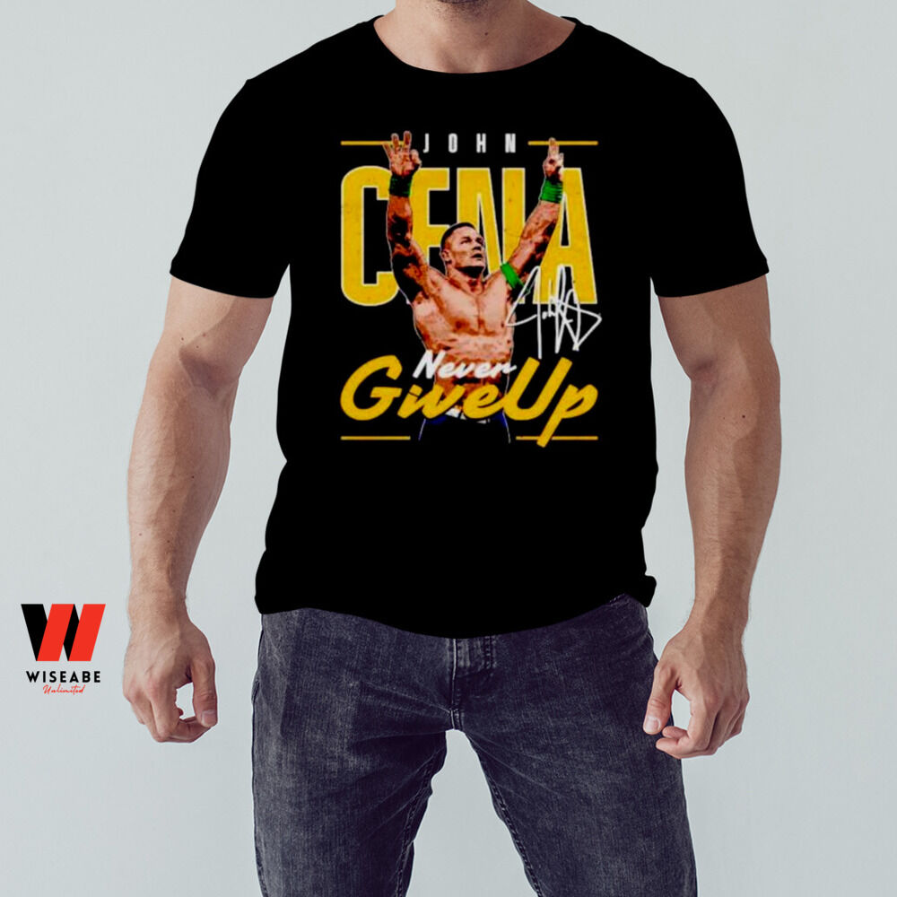 Cheap Never Give Up John Cena T Shirtjpg