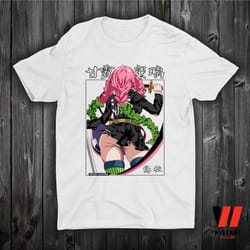 mitsuri kanroji love pillar anime demon slayer t shirt, demon slayer gifts