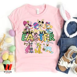 cute mickey and friends bunny disney easter shirt, easter gifts for families