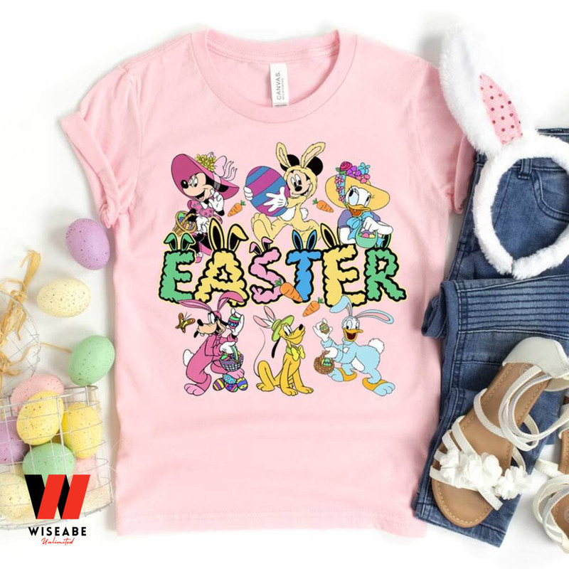 Cute Mickey And Friends Bunny Disney Easter Shirt Easter Gifts For Familiesjpg