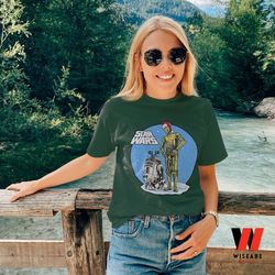 retro r2d2 c3po droid star wars t shirt, cheap star wars merchandise