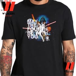 vintage disney star wars may the 4th be with you t shirt, star wars merchandise for adults