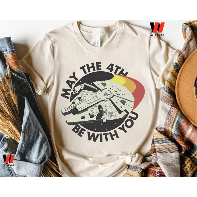 Vintage Disney Mickey Mouse And Friend Star Wars May The 4th Be With You T Shirtjpg