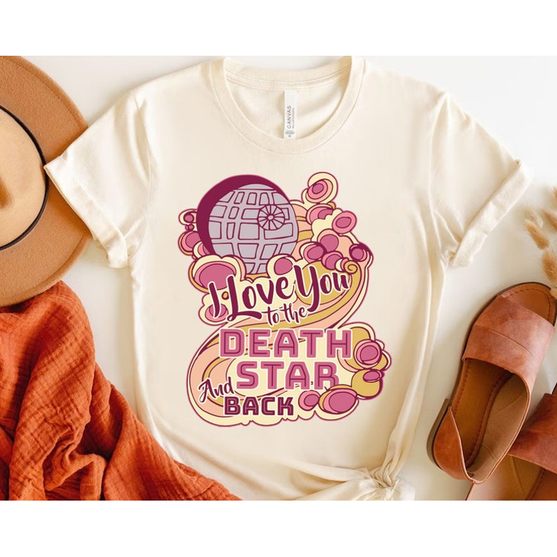 Star Wars I Love You To The Death Star And Back Valentines Day Couples Matching T Shirtjpg
