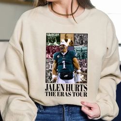 Jalen Hurts The Eras Tour Shirt, Jalen Hurts Vintage Shirt, Vintage 90s Sports  Style T-Shirt, Graphic Tee, Classic 90s,