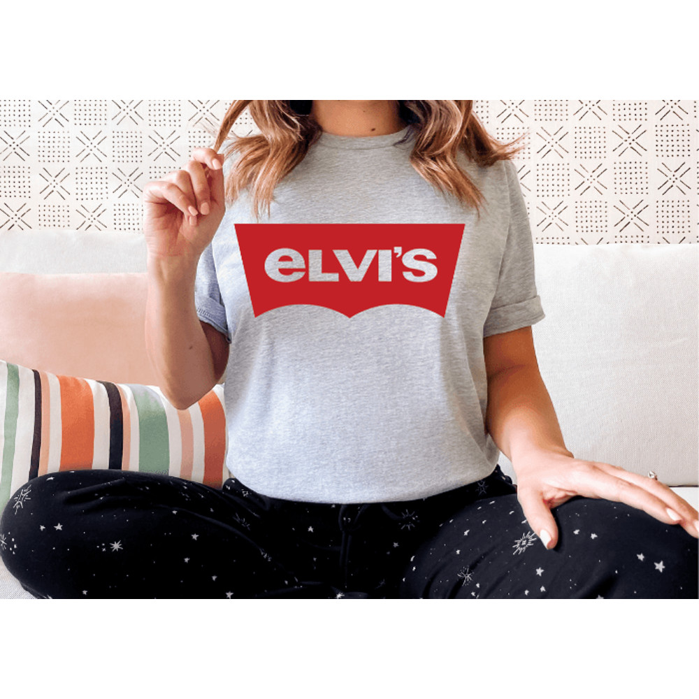 American Singer Elvis Presley Levis Elvis Logo Jailhouse Rock Black Jean ShirtHoodieSweatshirt 1