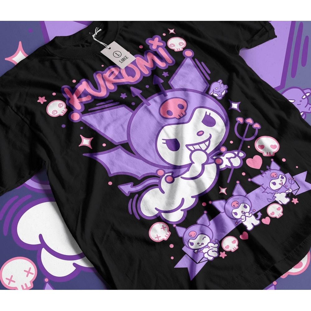 My Melody And Kuromi Sanrio Anime Manga Unisex Tshirt TShirt Hoodies Sweatshirt 0