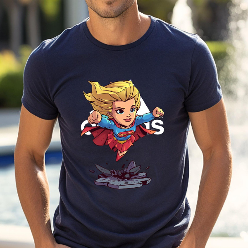 Adidas Fashion Supergirl Chibi Fan Gift TShirt02navy02navyjpg