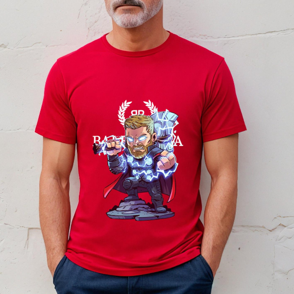 Balenciaga BB Thor Chibi Infinity War Fan Gift TShirt03red03redjpg