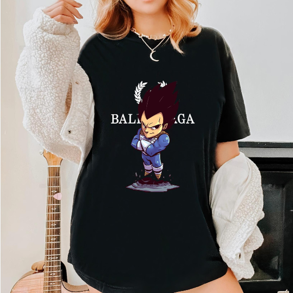 Balenciaga BB Vegeta Chibi Fan Gift TShirt04gblack04gblackjpg