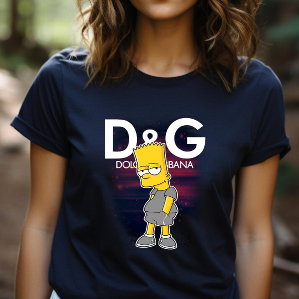 Bart Simpson Dolce Gabbana Fan Gift TShirt05gnavy05gnavyjpg