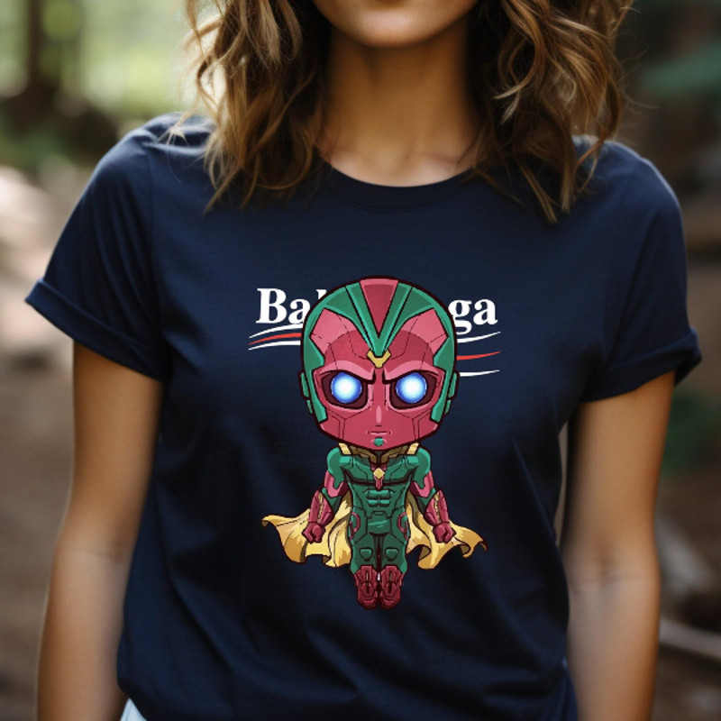Balenciaga The Vision Age of Ultron Chibi Fan Gift TShirt05gnavy05gnavyjpg