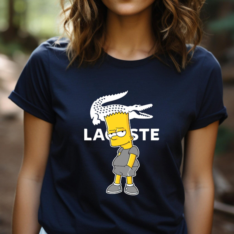 Bart Simpson Lacoste Fan Gift TShirt05gnavy05gnavyjpg