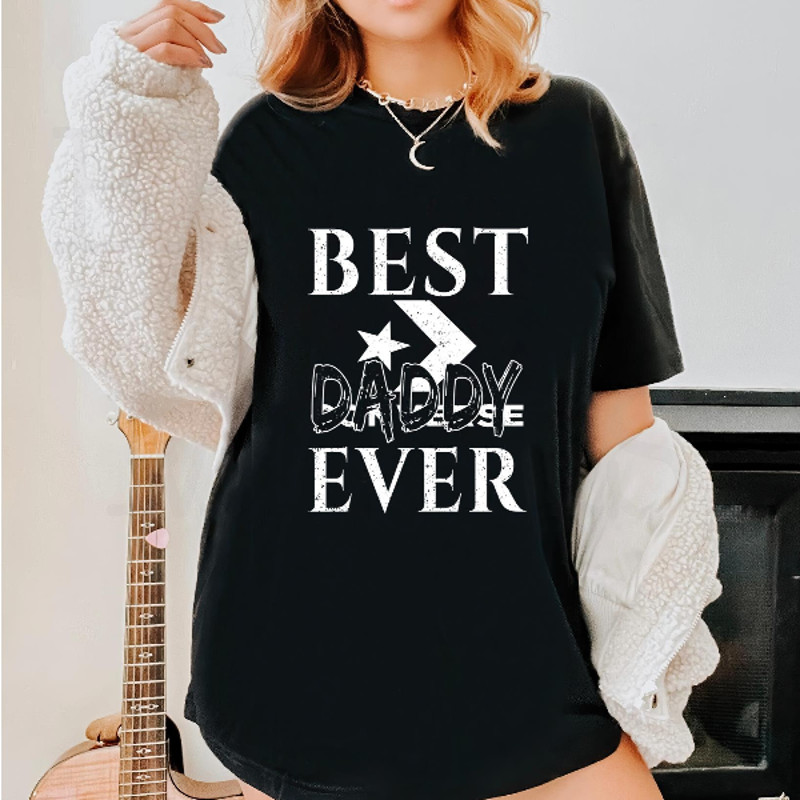 Best Converse Daddy Ever Fathers Day Gift TShirt04gblack04gblackjpg