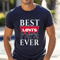 Best Levis Papa Ever Fathers Day Gift TShirt02navy02navyjpg