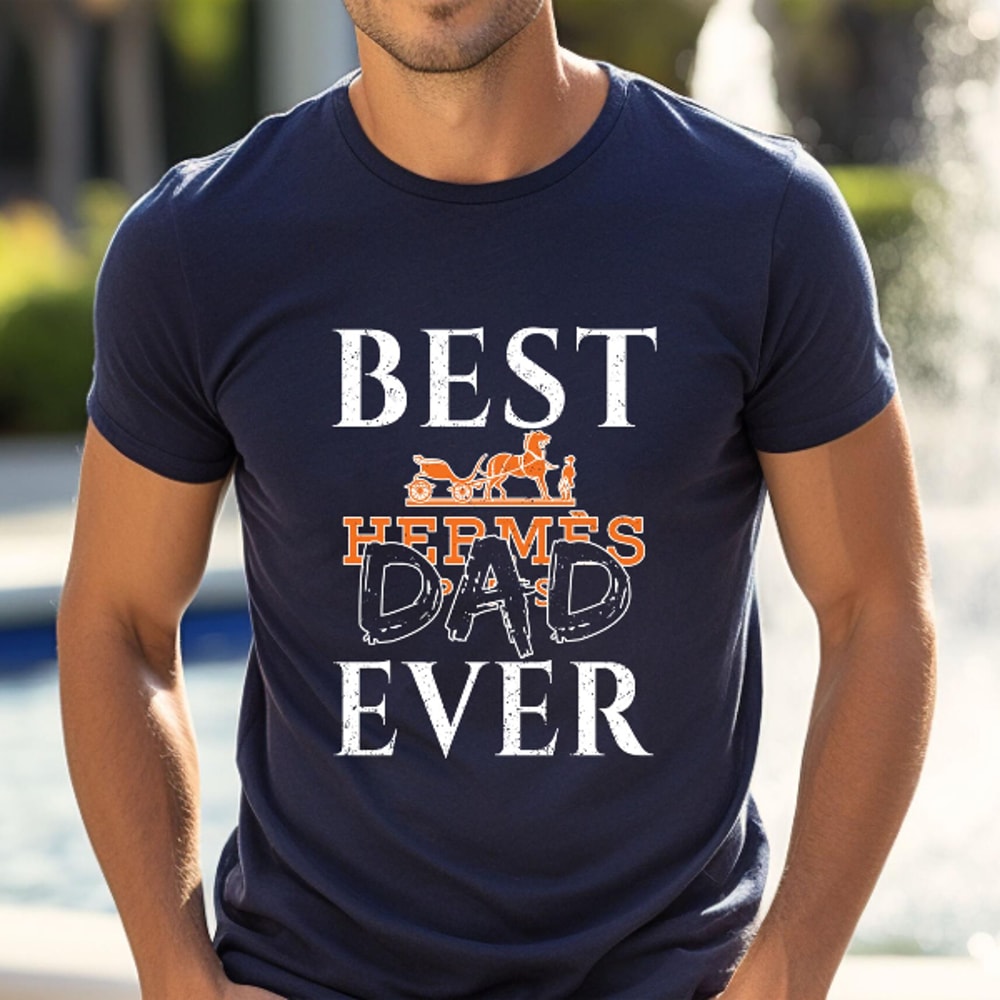 Best Herms Dad Ever Fathers Day Gift TShirt02navy02navyjpg