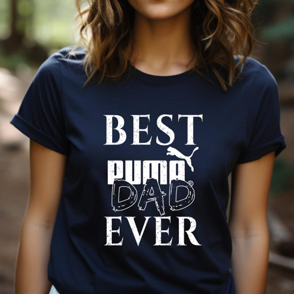 Best Puma Dad Ever Fathers Day Gift TShirt05gnavy05gnavyjpg