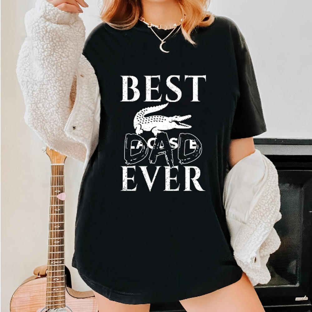Best Lacoste Dad Ever Fathers Day Gift TShirt04gblack04gblackjpg