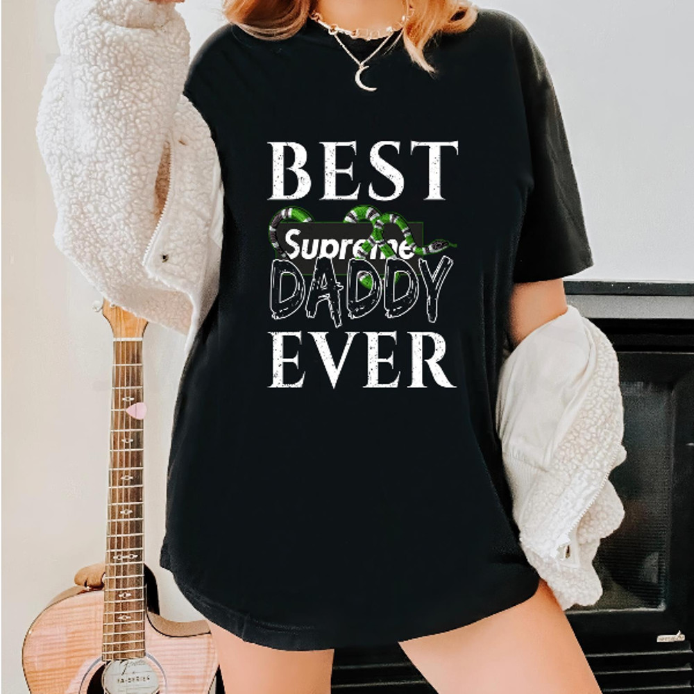 Best Supreme Gucci Daddy Ever Fathers Day Gift TShirt04gblack04gblackjpg