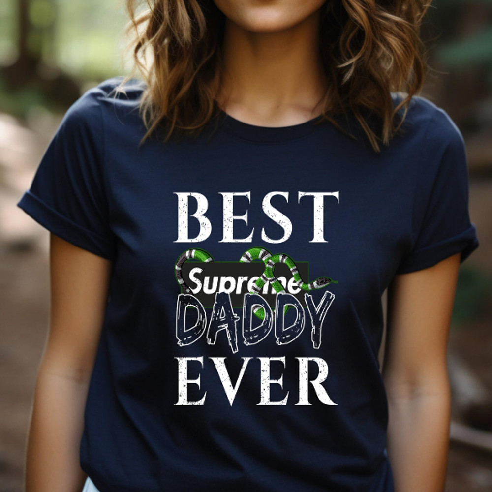 Best Supreme Gucci Daddy Ever Fathers Day Gift TShirt05gnavy05gnavyjpg