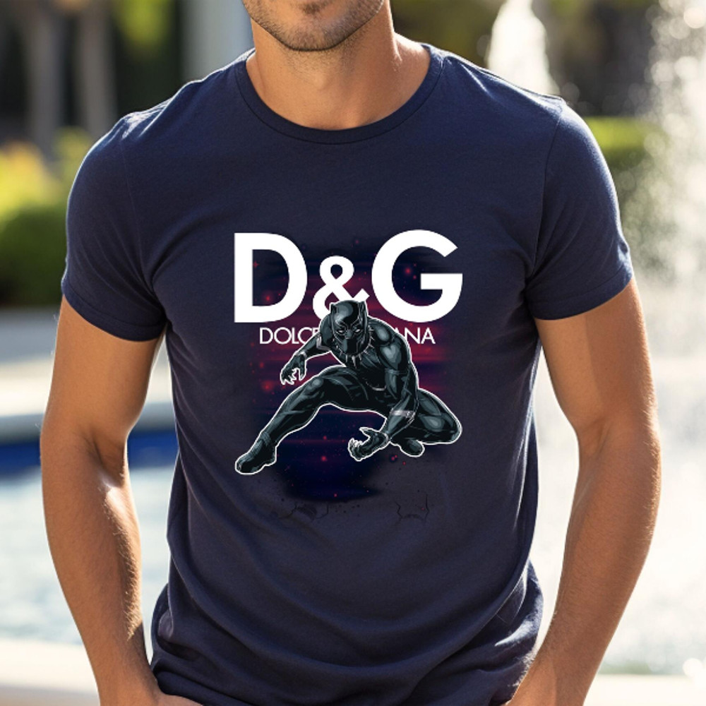 Black Panther Dolce Gabbana Fan Gift TShirt02navy02navyjpg
