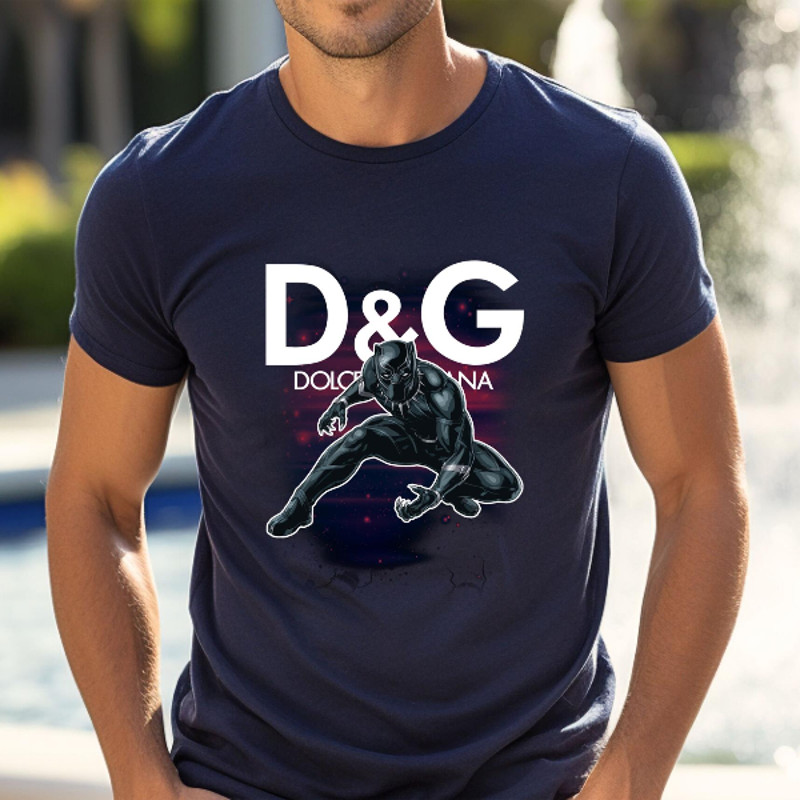 Black Panther Dolce Gabbana Fan Gift TShirt02navy02navyjpg