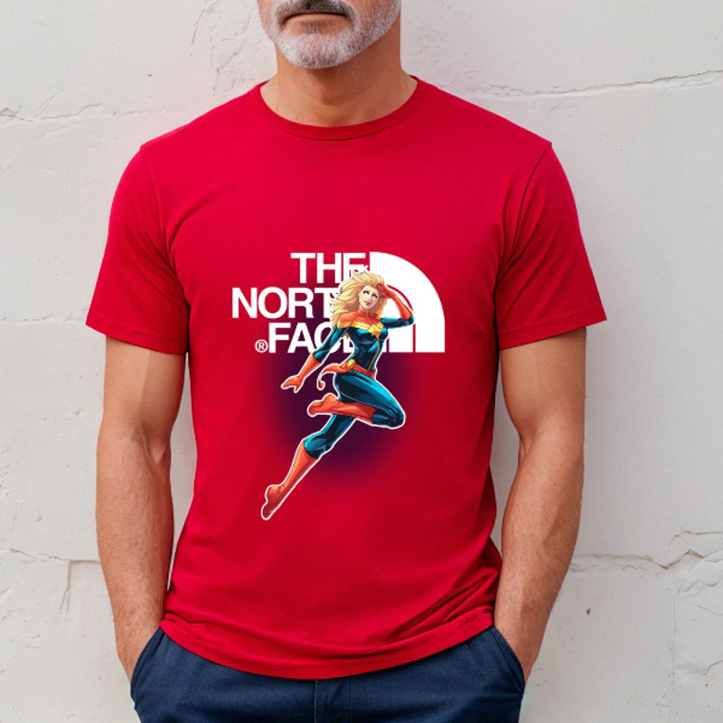 Captain Marvel The North Face Fan Gift TShirt03red03redjpg