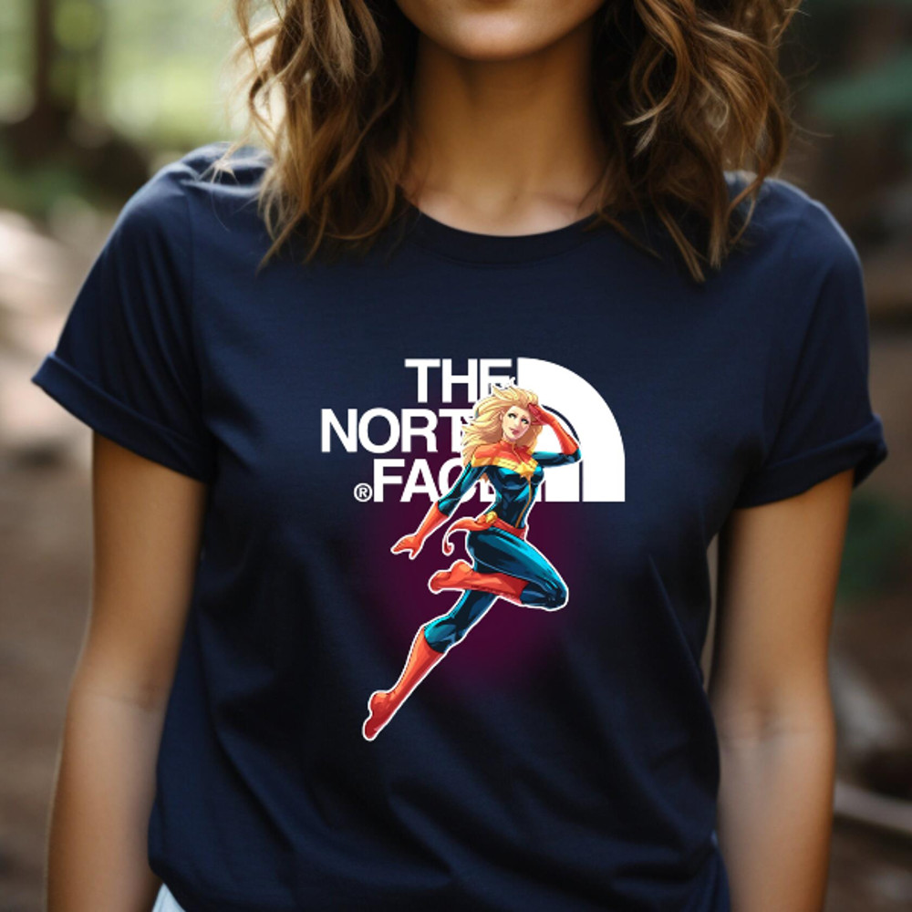 Captain Marvel The North Face Fan Gift TShirt05gnavy05gnavyjpg