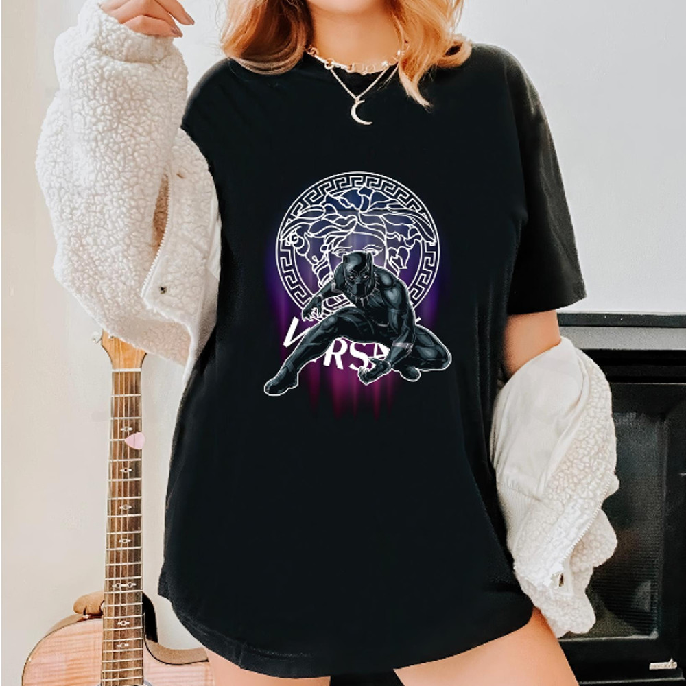 Black Panther Versace Fan Gift TShirt04gblack04gblackjpg