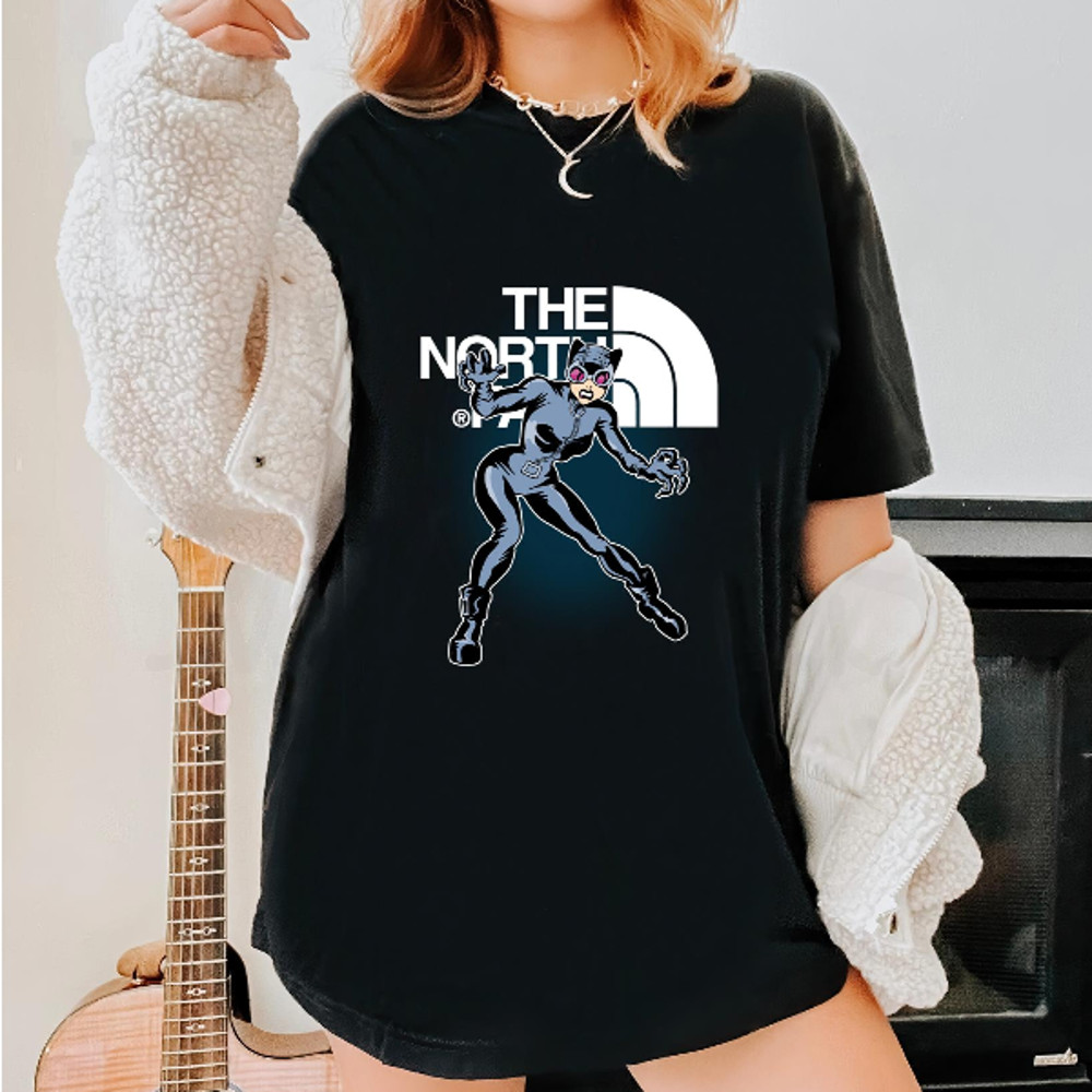 Catwoman The North Face Fan Gift TShirt04gblack04gblackjpg
