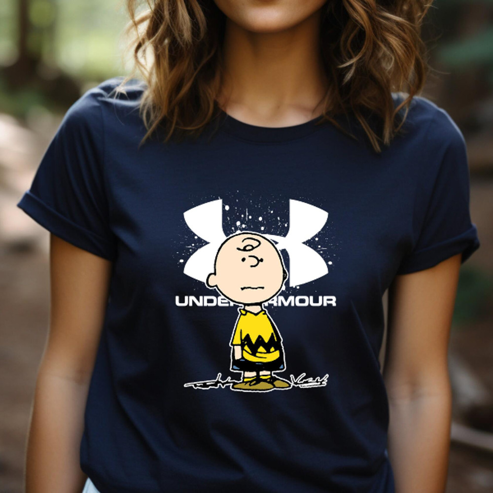 Charlie Brown Under Armour Fan Gift TShirt05gnavy05gnavyjpg
