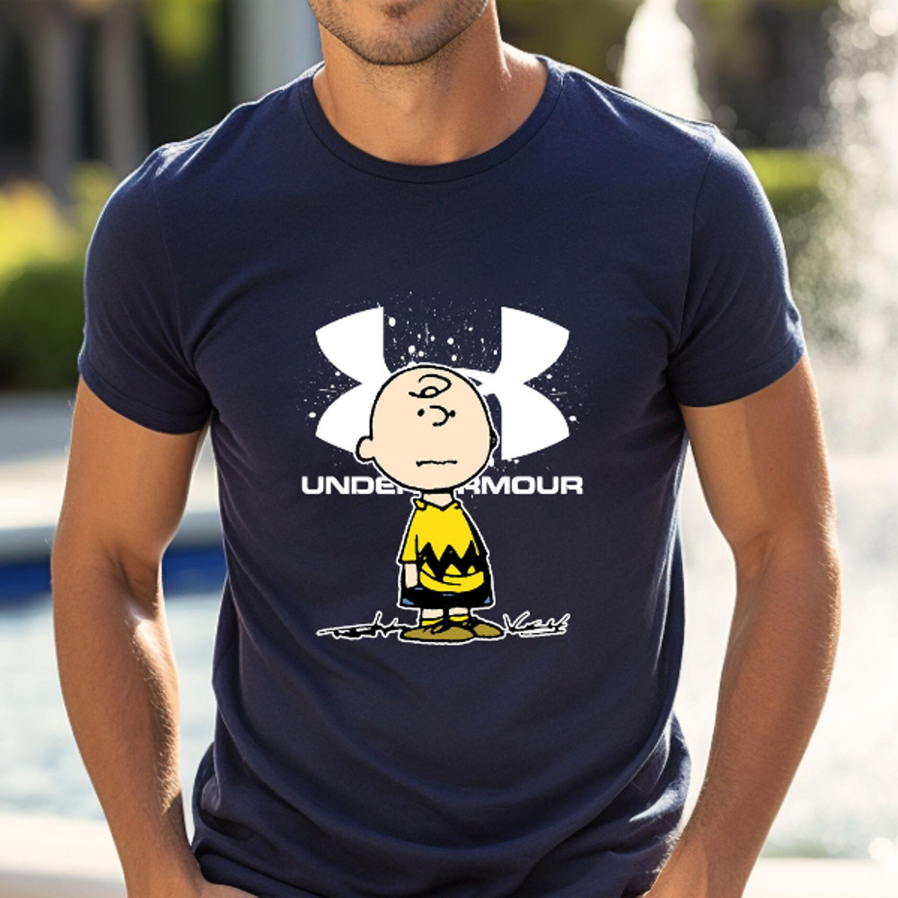 Charlie Brown Under Armour Fan Gift TShirt02navy02navyjpg