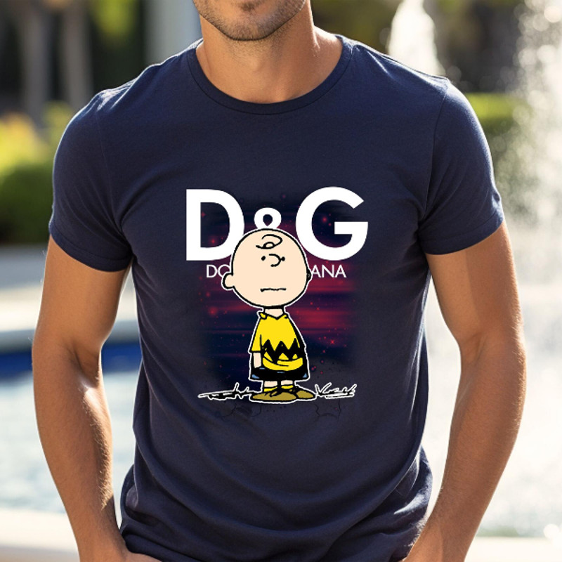 Charlie Brown Dolce Gabbana Fan Gift TShirt02navy02navyjpg