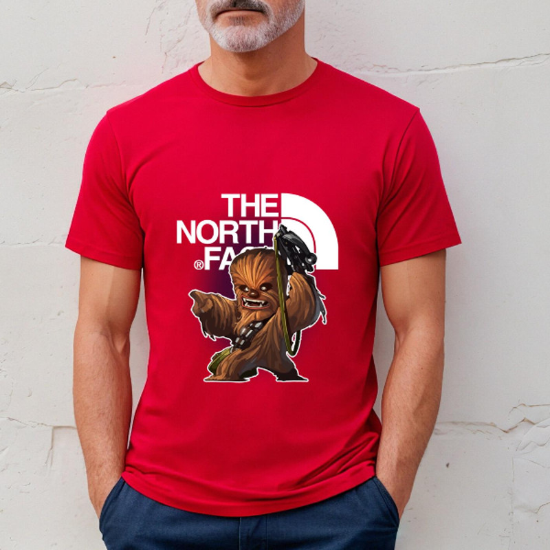 Chewbacca The North Face Fan Gift TShirt03red03redjpg
