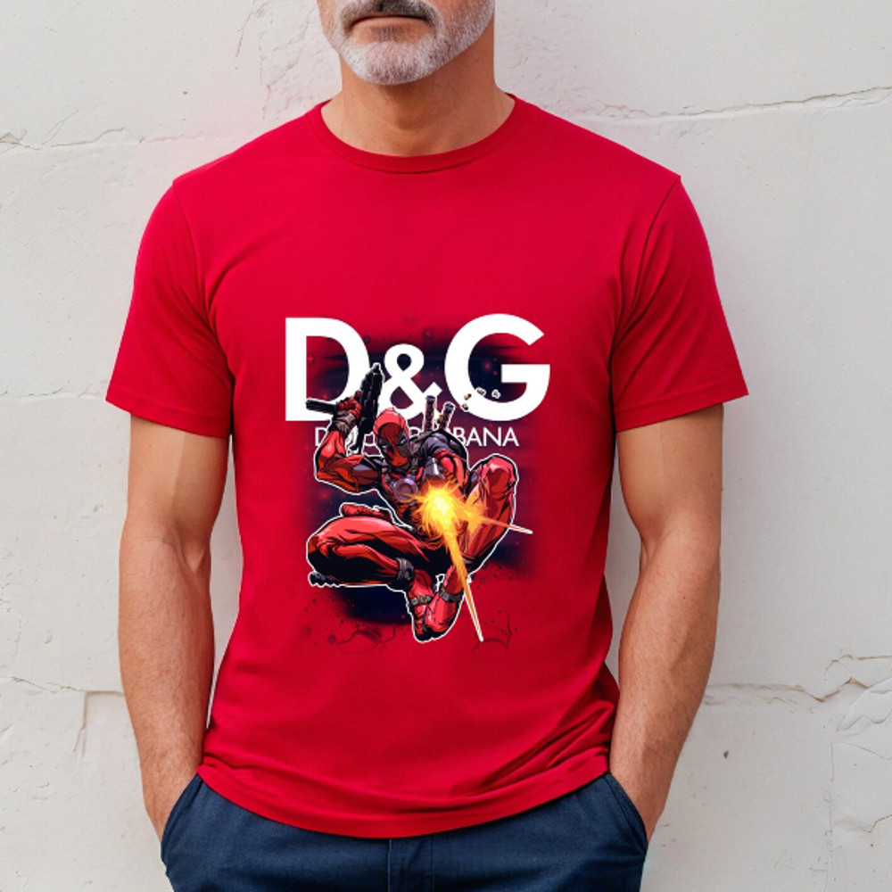 Deadpool Dolce Gabbana Fan Gift TShirt03red03redjpg