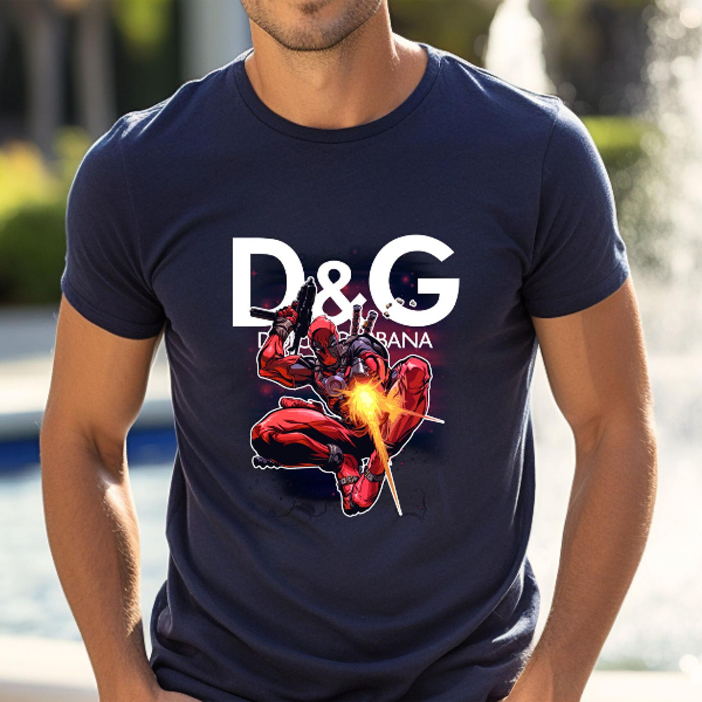 Deadpool Dolce Gabbana Fan Gift TShirt02navy02navyjpg
