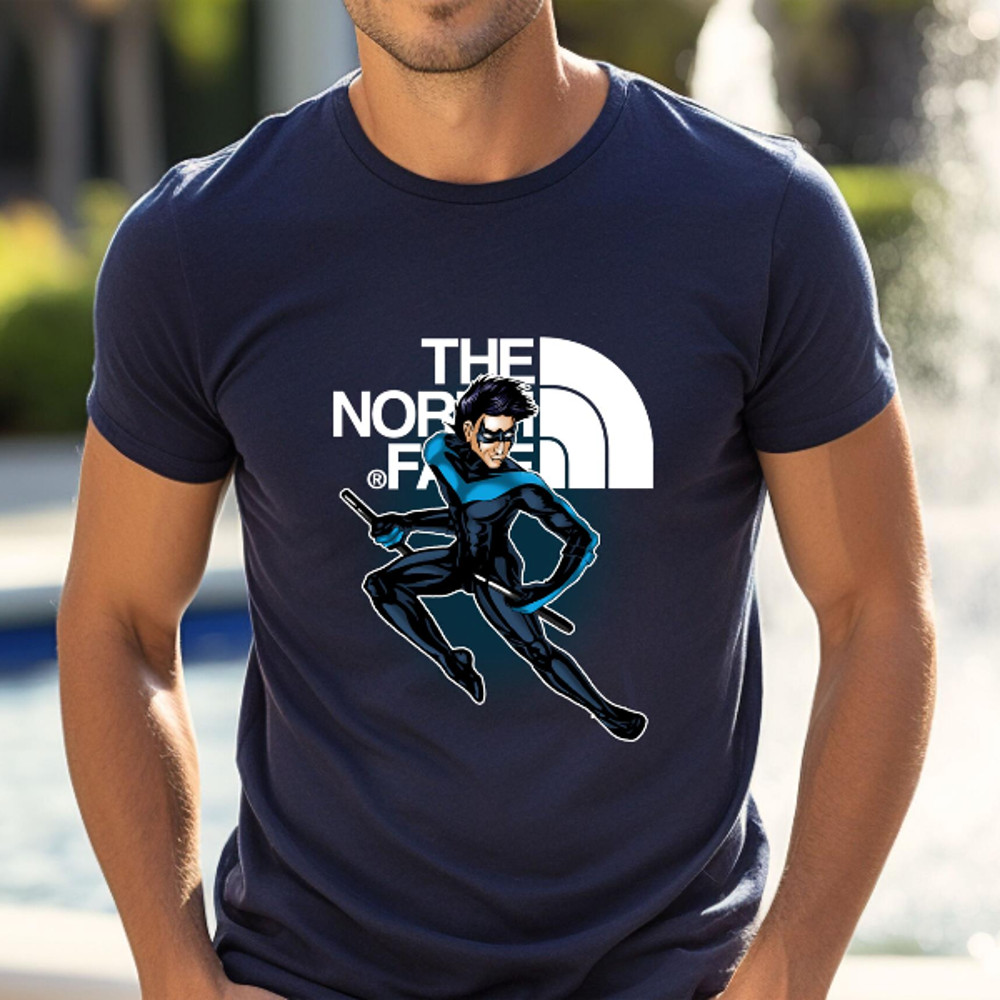 Dick Grayson Nightwing The North Face Fan Gift TShirt02navy02navyjpg